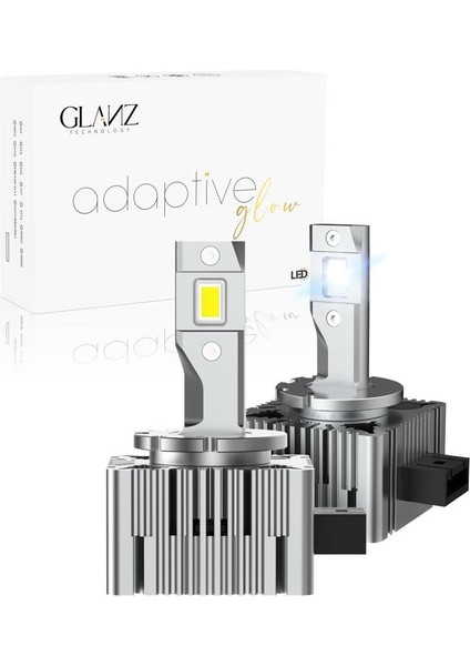 D1S Adaptive Glow LED Xenon Beyaz Far Ampulü 24000LM 6000K