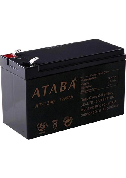 Akü 12V 9A (15X9X6CM) Ataba AT-1290