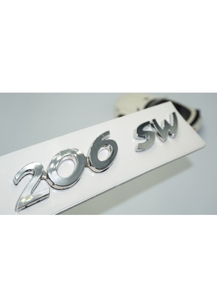 206 Sw Bagaj 3m 3D Yazı Logo Amblem Peugeot Ile Uyumlu