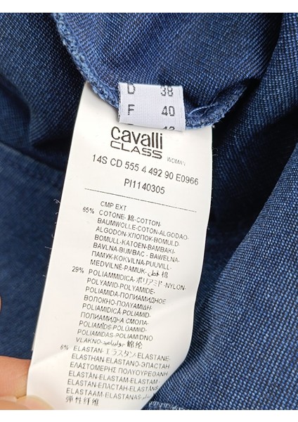 Roberto Cavalli Class Kadın Kot Elbise 42 Beden
