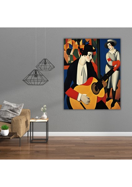 Renkli Baskılı Sayılarla Boyama Hobi Seti (Çerçeveli) 40X50 Cm: Soyut Resim 21
