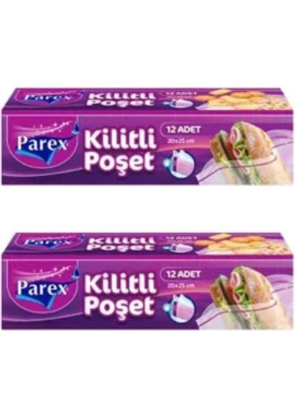 Kilitli Poşet 20X25 cm 2 Li Eko Paket