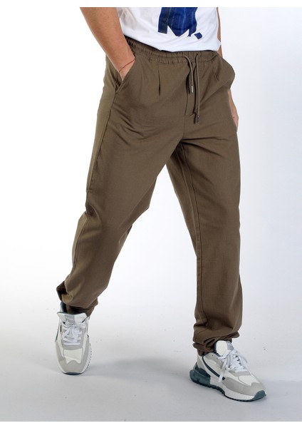 Normal Bel Regular Fit Deve Tüyü Erkek Chino Pantolon 242 Lcm 221004 New Beach Camel