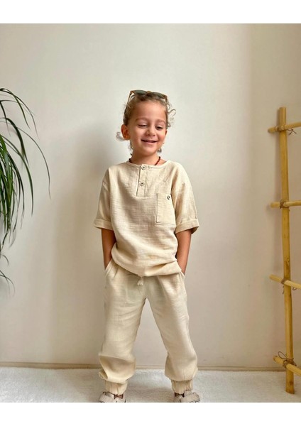 Yigit Butik Müslin Kumaş Erkek Çocuk Takım