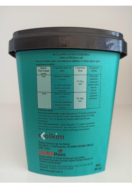 Rodifen Pellet Fare Yemi 80 gr