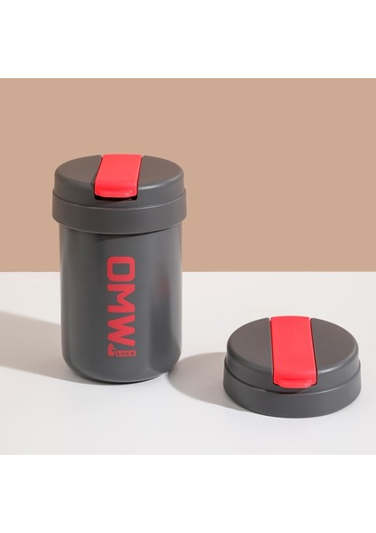 Yüksek Görünümlü Paslanmaz Çelik Hasır Bardak Mini Taşınabilir Ton Ton Yalıtımlı Bardak Moda Kahve Fincanı 400 ml (Yurt Dışından)