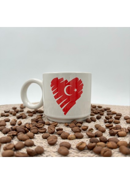Seramik Kupa Mug Türk Bayrağı Baskılı 43