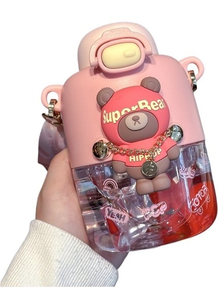 Tritan Tide Bear Straw Plastik Su Bardağı (Yurt Dışından)