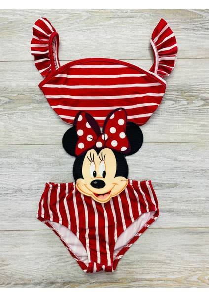 Kız Çocuk Minnie Mouse Mayokini