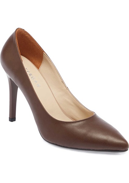 Kahve Vegan Kadın Stiletto - K24I1AY67394-Q3X