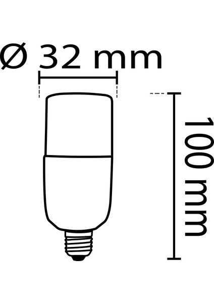 LED Ampul Pil Modeli E14 Duylu 8W