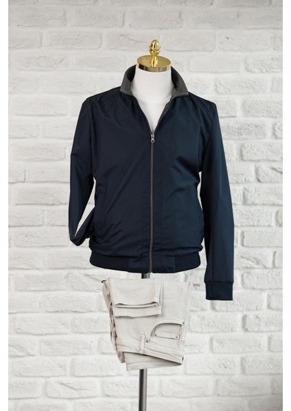 Yandan Cepli Beli Lastikli Dik Yaka Regular Fit Çift Taraflı Baharlık Mont fiyatları