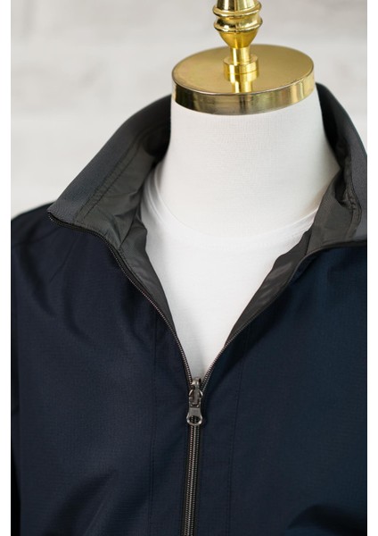 Yandan Cepli Beli Lastikli Dik Yaka Regular Fit Çift Taraflı Baharlık Mont modelleri