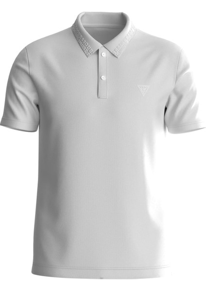 Düz Beyaz Erkek Polo T-Shirt M4GP66KC701G011_NOLAN Ss Polo - Org