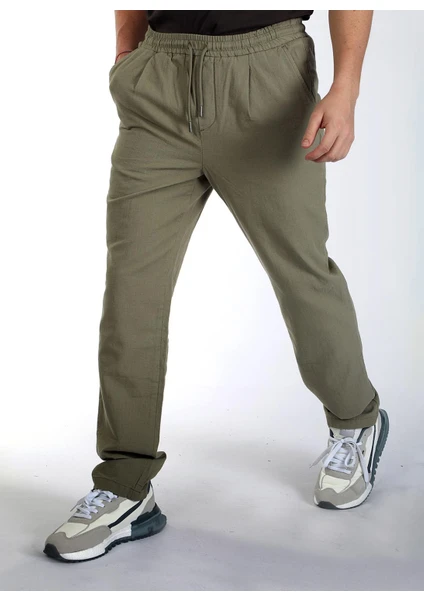 Lee Cooper Normal Bel Regular Fit Haki Erkek Chino Pantolon 242 Lcm 221004 New Beach Haki