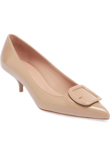 Nude Hakiki Rugan Deri Kadın Stiletto - K24I1AY67466-M3G