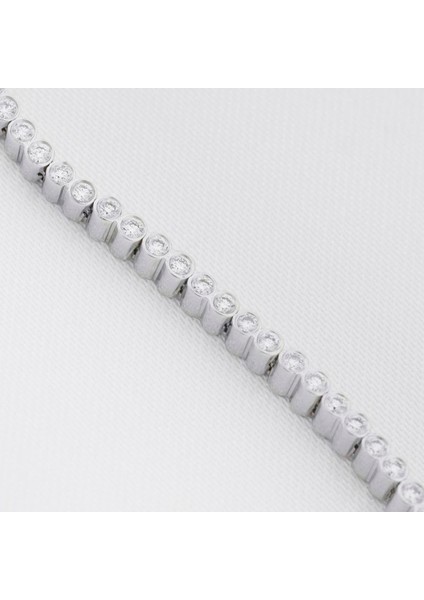 0.79CT (E-F Vs) Pırlanta Su Yolu Bileklik