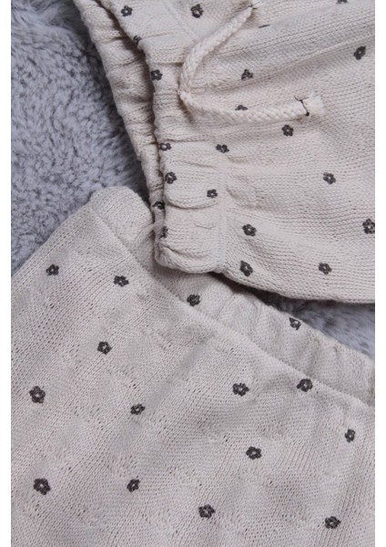 Yeni Sezon Kız Çocuk Desenli Örme Dokulu Alt Üst Takım modelleri