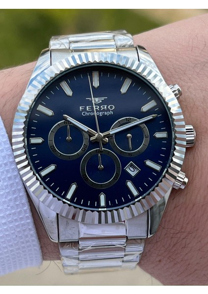 Çelik Kordon Iç Fonksiyonları Aktif Chronograph 30 mt Su Geçirmez Erkek Kol Saat EFM31289-A3 fiyatları