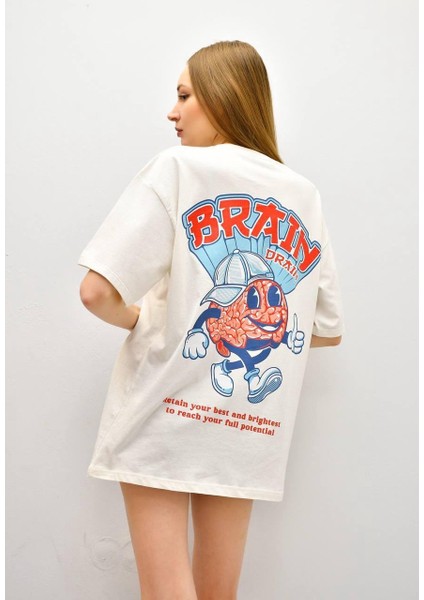 Brain Baskı Ekru T-Shirt fiyatları