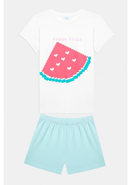 Kız Çocuk Watermelon Çok Renkli 2li Pijama Takımı modelleri