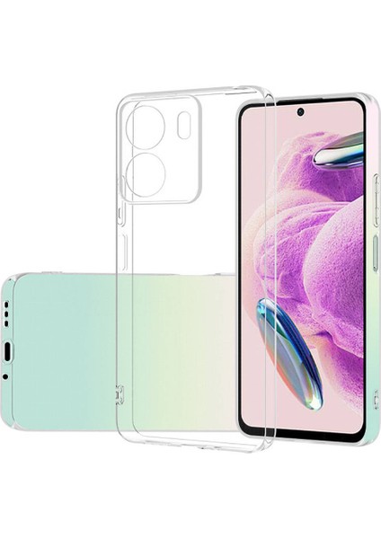 Xiaomi Poco C65 4g ile Uyumlu Kılıf Şeffaf Kamera Korumalı Esnek Silikon Telefon Kılıfı Kapak