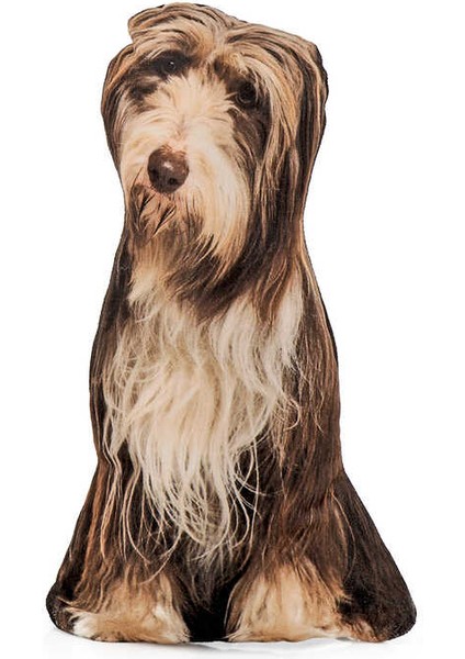 Siyah Köpek Desen Dekoratif Yastık