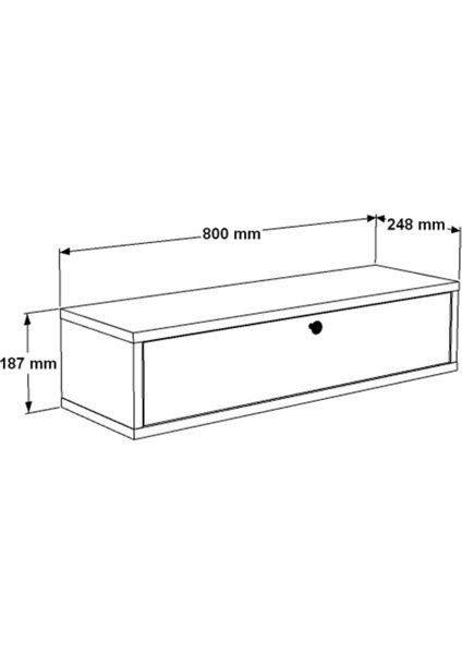 L'occi Concept Cosmia 80 cm Dresuar Beyaz Cs1-W