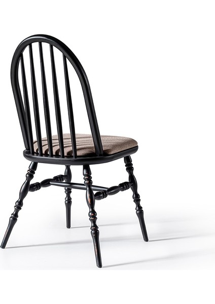 Laura Eskitilmiş Siyah Sandalye modelleri