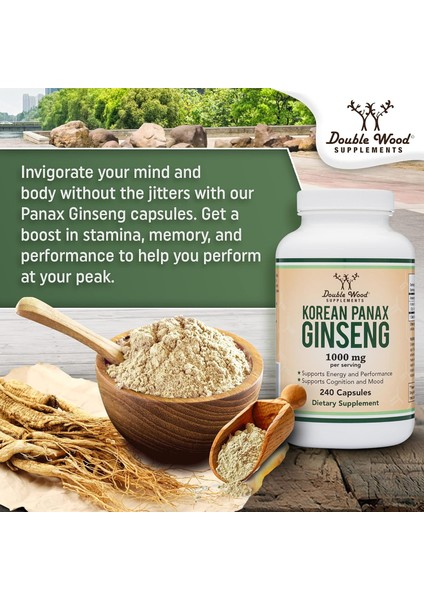 Korean Red Panax Ginseng 240 Kapsül Kırmızı Kore Ginseng