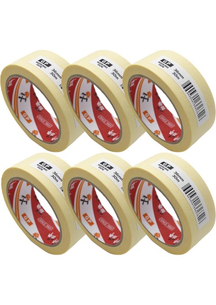 Vege Krepe (Maskeleme) Bantı 36X30 M Bej Gp 6 Adet