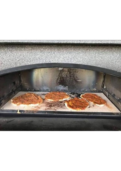 Barbekü Özkoca Mangal Barbekü 90 Lık Fırınlı ve Masalı Kırmızı Model