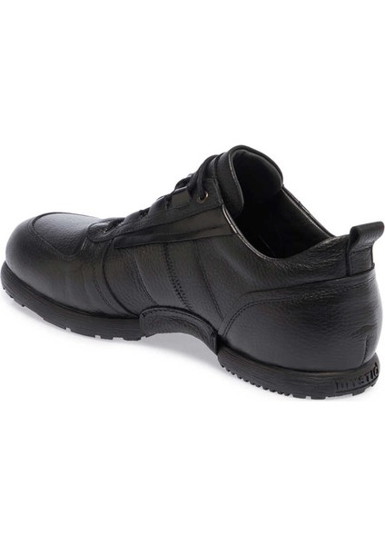 Siyah Hakiki Deri Erkek Sneaker - E23S1AY56504-A41