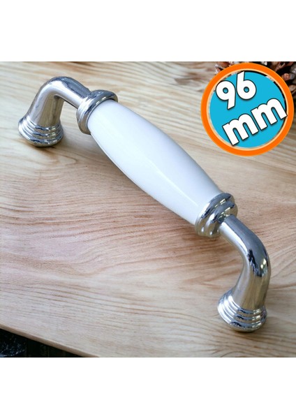 Porselen Beyaz 96 mm Kulplar Mobilya Mutfak Dolabı Çekmece Dolap Kapak Kulpu Kulbu 9.6 cm