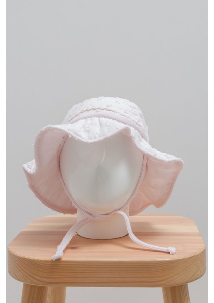 Cotton Garden Summer Collection %100 Pamuk Müslin Kız Çocuk Şapka