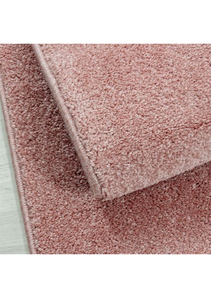 Carpettex Halı Yumuşak Yumuşak Kısa Havlı Modern Halı Düz Gül Kurusu Renkli Halı