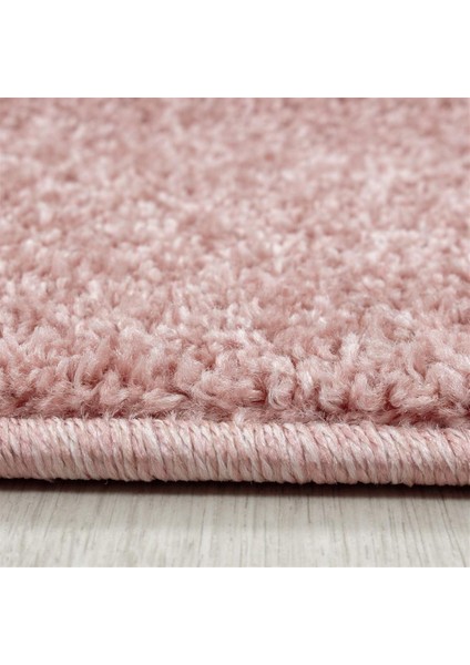 Carpettex Halı Yumuşak Yumuşak Kısa Havlı Modern Halı Düz Gül Kurusu Renkli Halı