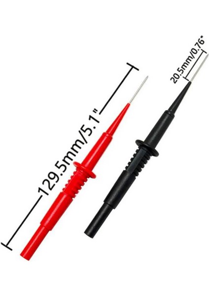- 19A 30VAC-60VDC Otomotiv Multimetre Test Uçları Kiti - Multimetre Osiloskop Prob Seti Ucu