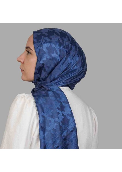 Kaz Ayağı Desen Jakar Şal