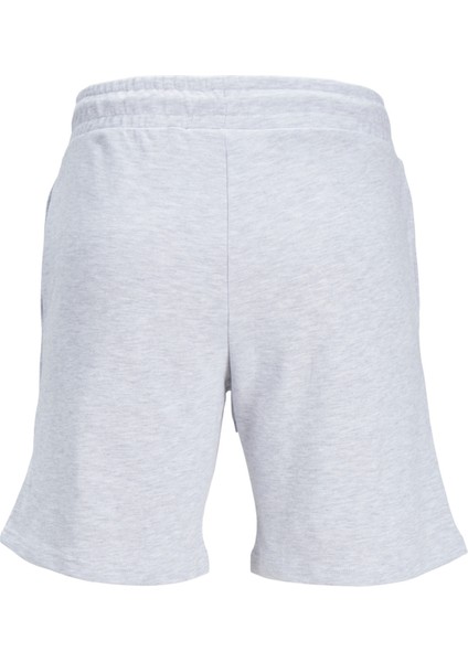 Comfort Fit Beyaz Melanj Erkek Sweat Şort Jpstswıft Sweat Shorts Sn Aut