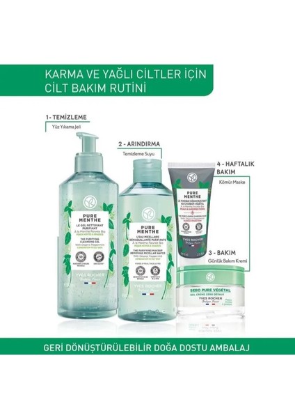 Jel Krem - Karma ve Yağlı Cilt / Sebo Pure Vegetal Yağ Dengeleyici ve Matlaştırıcı - Çinko & Salisilik Asit 50 ml