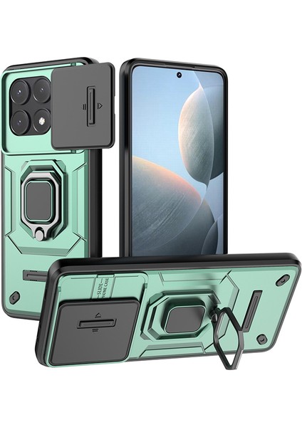 Xiaomi Redmi K70E Kamera Kapaklı Darbeye Dayanıklı Telefon Kılıfı (Yurt Dışından)