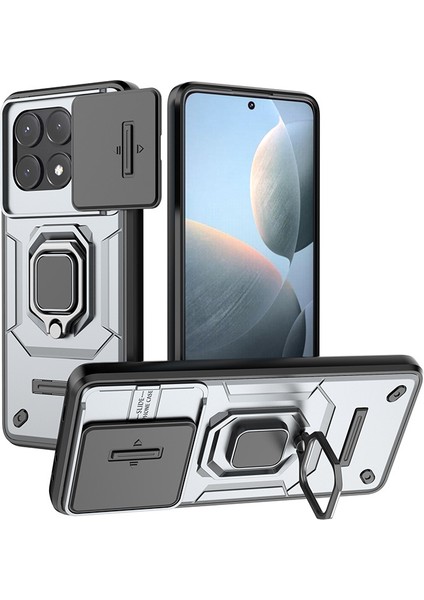 Xiaomi Redmi K70E Kamera Kapaklı Darbeye Dayanıklı Telefon Kılıfı (Yurt Dışından)