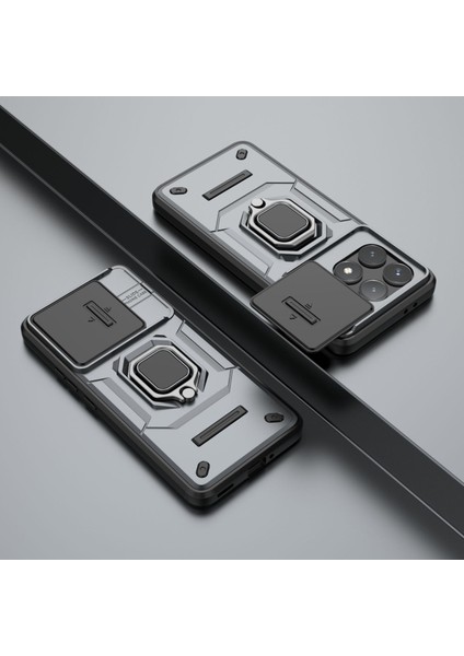 Xiaomi Redmi K70E Kamera Kapaklı Darbeye Dayanıklı Telefon Kılıfı (Yurt Dışından) modelleri