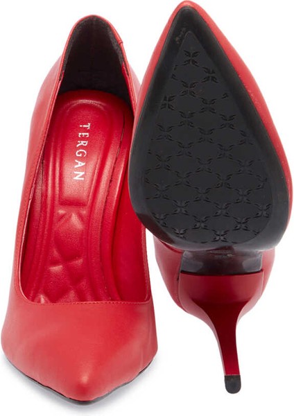 Kırmızı Vegan Kadın Stiletto - K24I1AY67462-Q4A