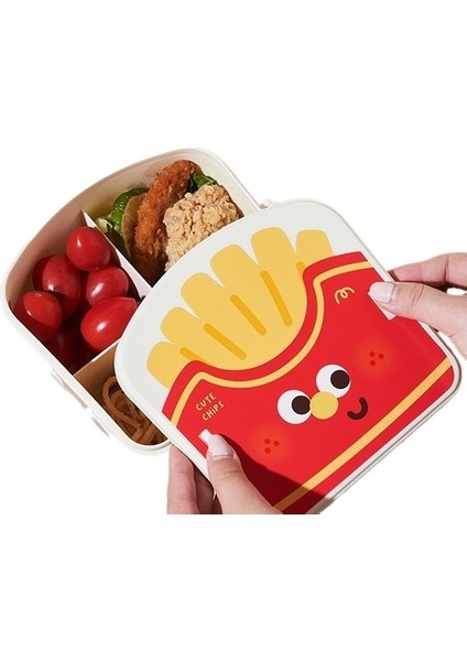 Yaratıcı Patates Kızartması ve Kızarmış Tavuk Şeklinde Çocuk Beslenme Çantası (Yurt Dışından)