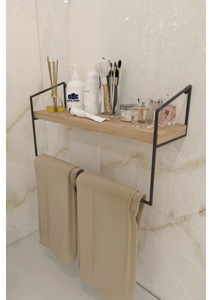 Ahşap Metal Havluluk Banyo Mutfak Düzenleyici El Havluluğu Havlu Askısı