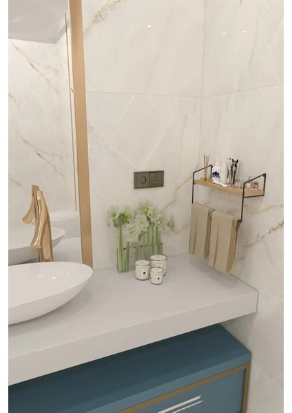 Ahşap Metal Havluluk Banyo Mutfak Düzenleyici El Havluluğu Havlu Askısı fırsatları