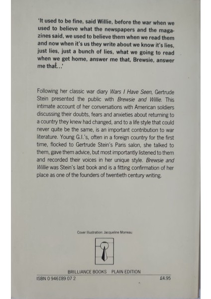 Brewsie and Willie - Gertrude Stein