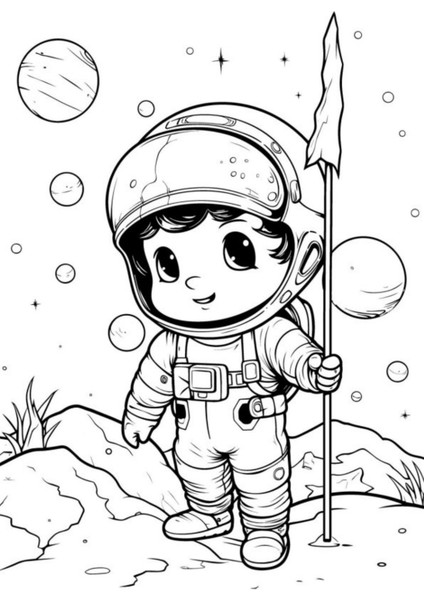 Astronot Boyama Kitabı 2'li Set fiyatları